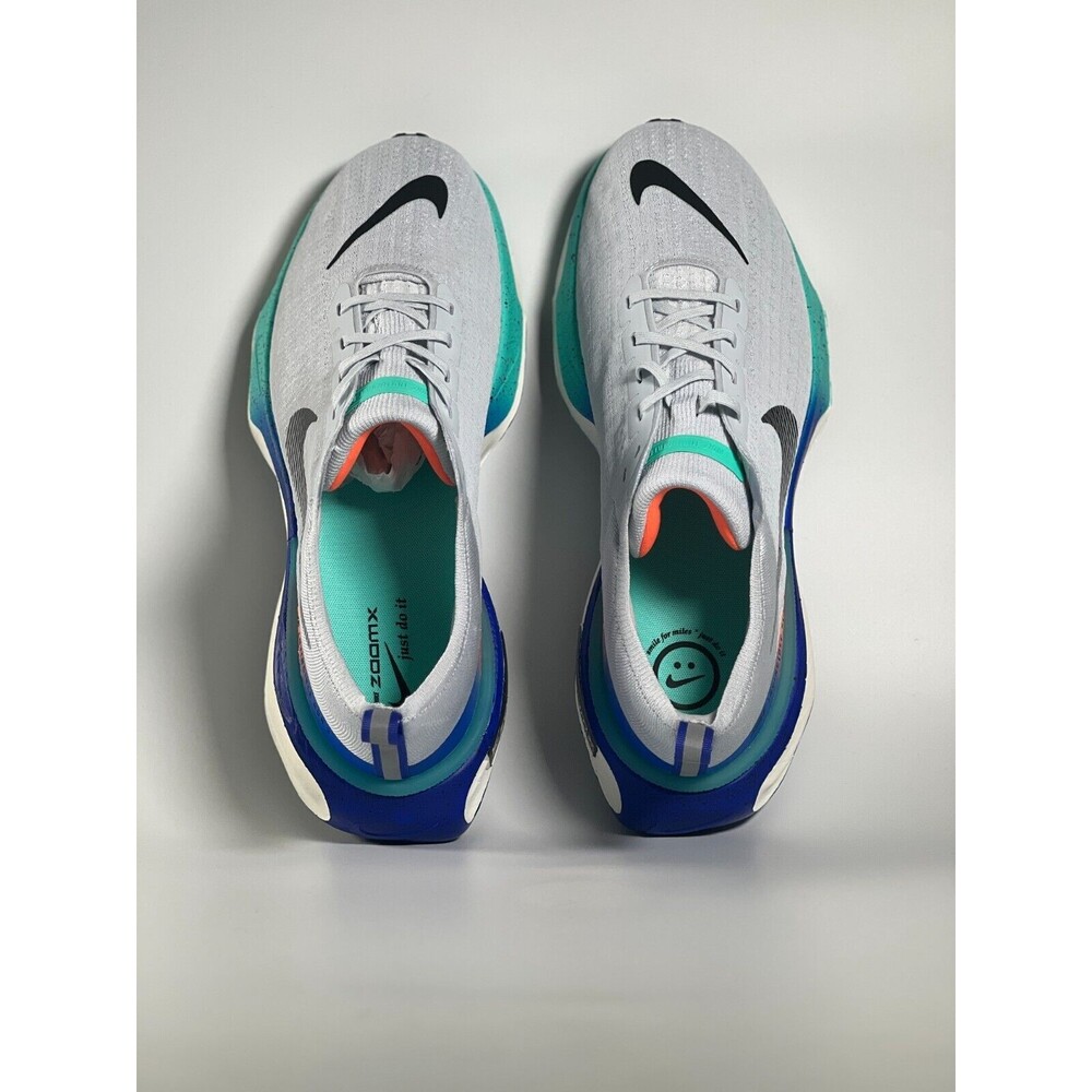 Nike Men's Gray and Blue Sneakers - Picture 3 of 10